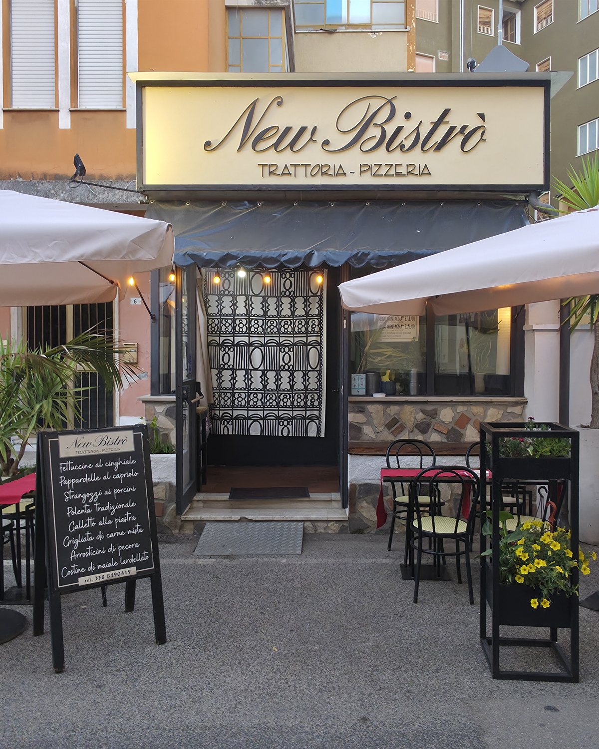 L'esterno del New Bistrò in Via Gorizia, Fiuggi